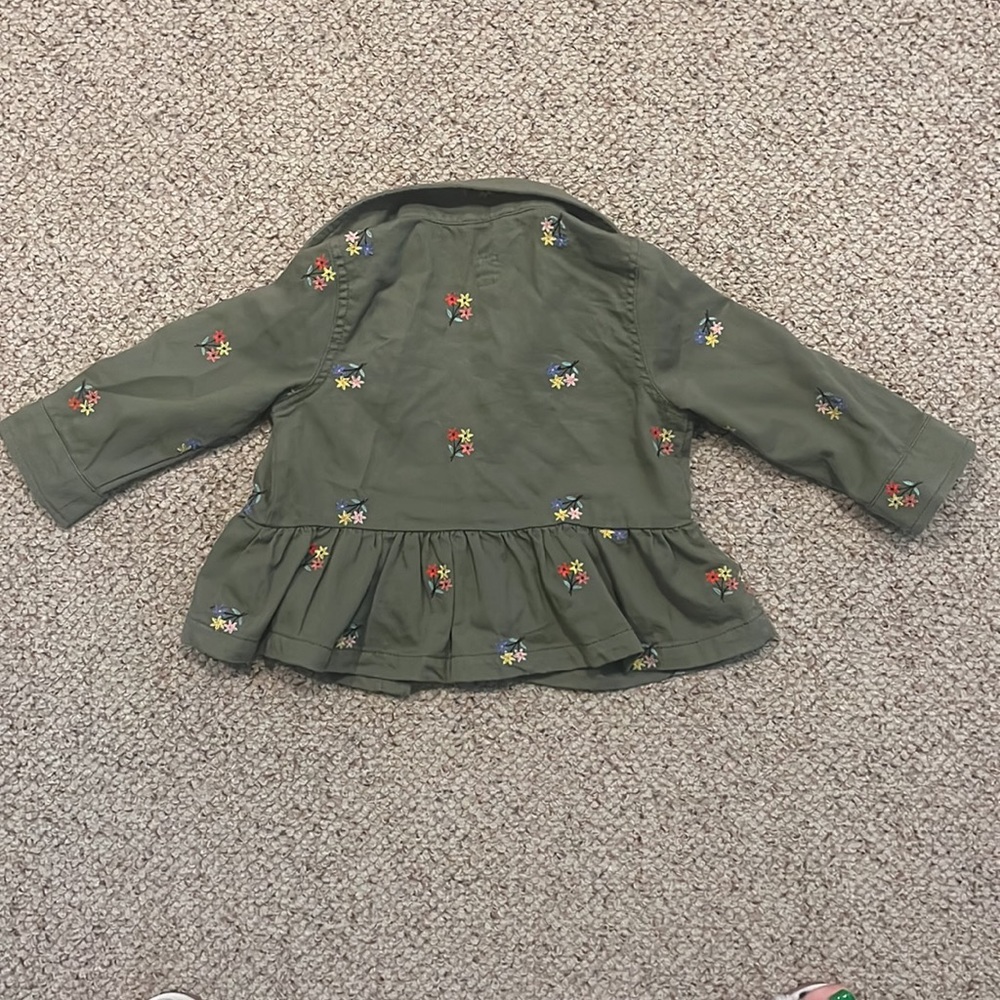 EUC 18-24 Month Gap Floral Peplum Jacket - Picture 2 of 4